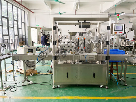 自動檢測試劑灌裝封口機生產(chǎn)線