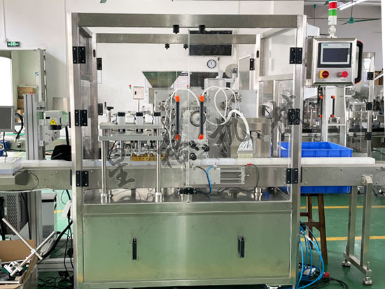 自動檢測試劑灌裝封口機生產(chǎn)線