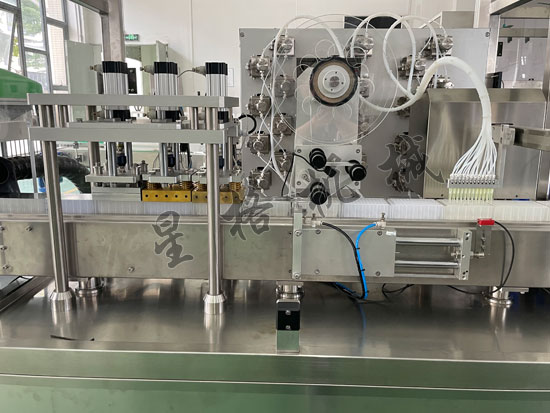 自動檢測試劑灌裝封口機生產(chǎn)線